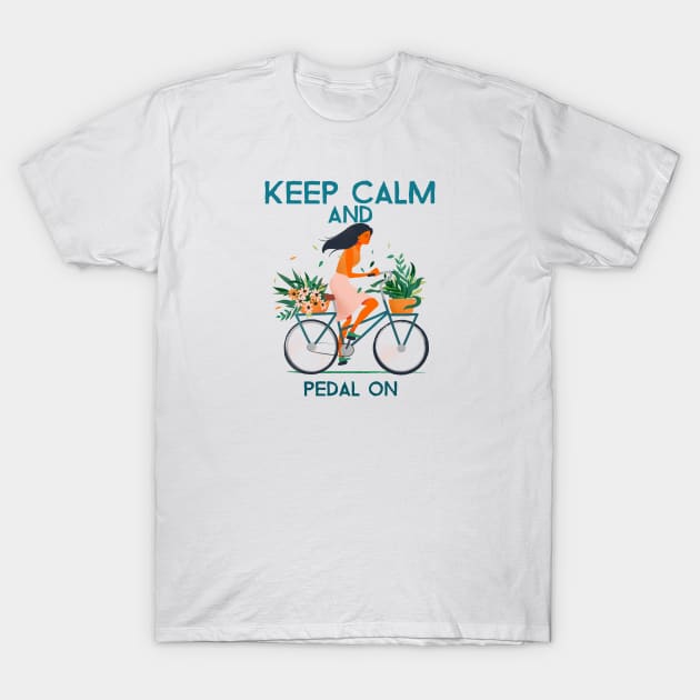 bicyclist T-Shirt by Mountain Morning Graphics